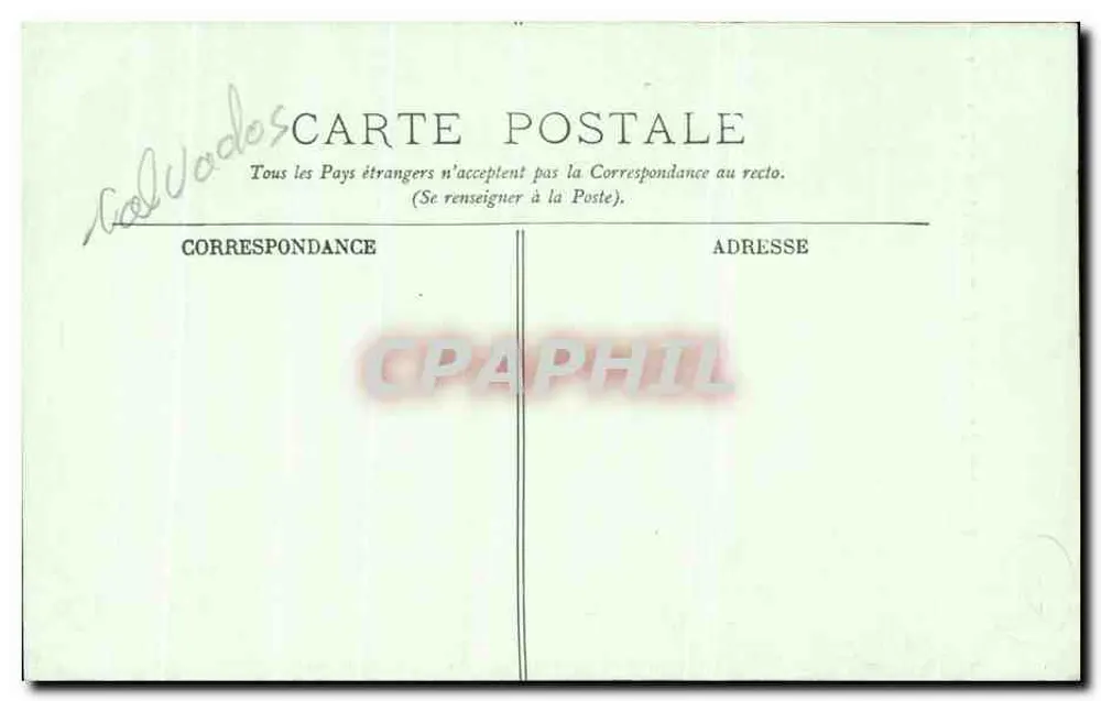 Caen — A Abadia das Senhoras — A Fachada — LL. — n°17 - Verso