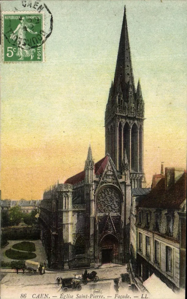 Caen — Igreja de São Pedro — Fachada — LL - Frente