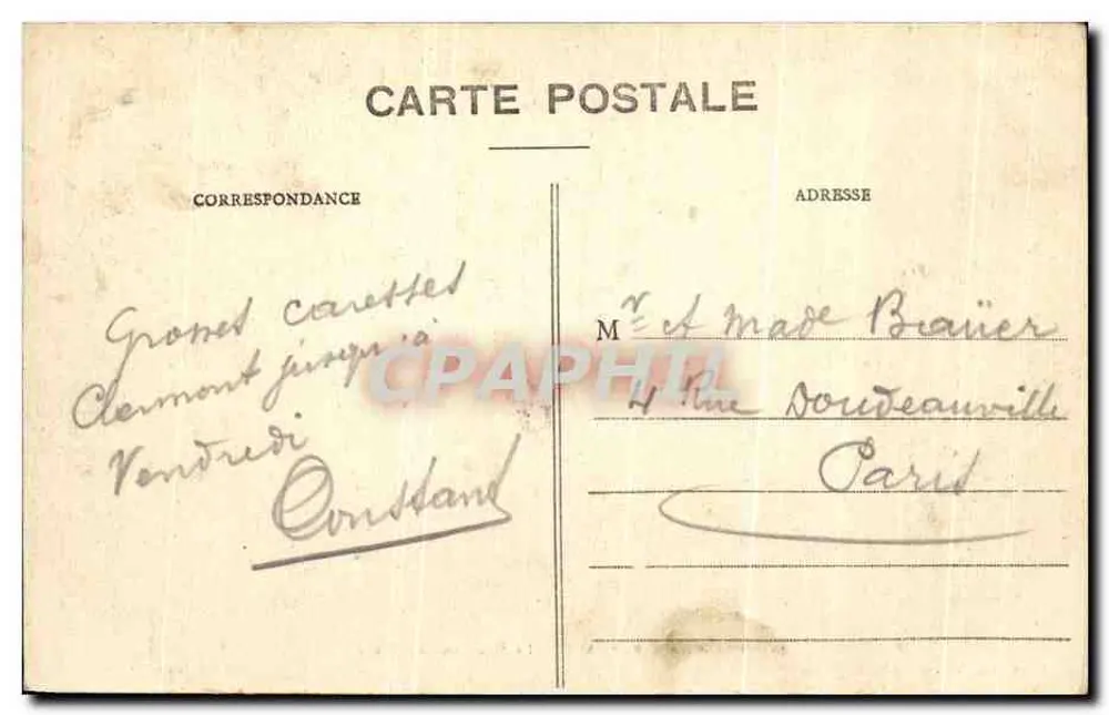 Clermont-Ferrand - Die Versteinerte Quelle — Bougé, 21, Rue de l'Éeu, Clermont-Ferrand - Rückseite