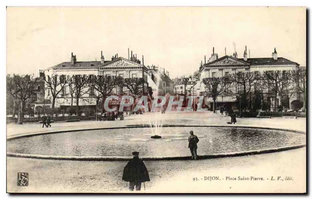 Dijon - Praça São Pedro — fonte central — L. V., edição n° 93 - Frente