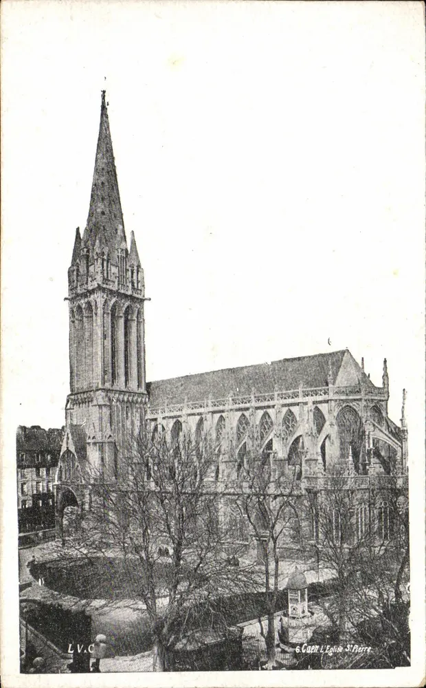 Igreja de São Pedro — vista da torre e do coro — editor C. Coen, A Igreja de São Pedro - Frente