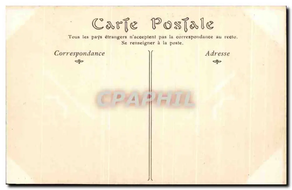 Castelo de CHENONCEAUX — A Entrada Principal — N.D. Paris - Verso