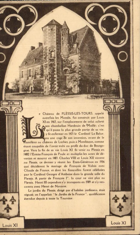 Zamek w Plessis-les-Tours — Historia i ogrody — n°32 - Awers
