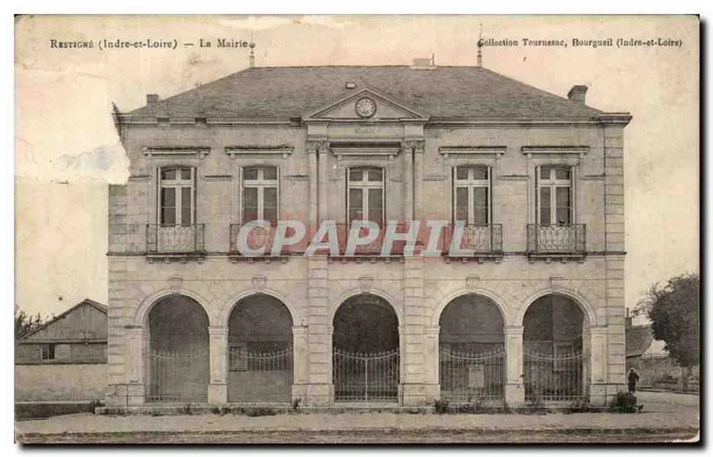 Restigné (Indre-et-Loire) — A Prefeitura — Coleção Tournasac, Bourgueil (Indre-et-Loire) - Frente