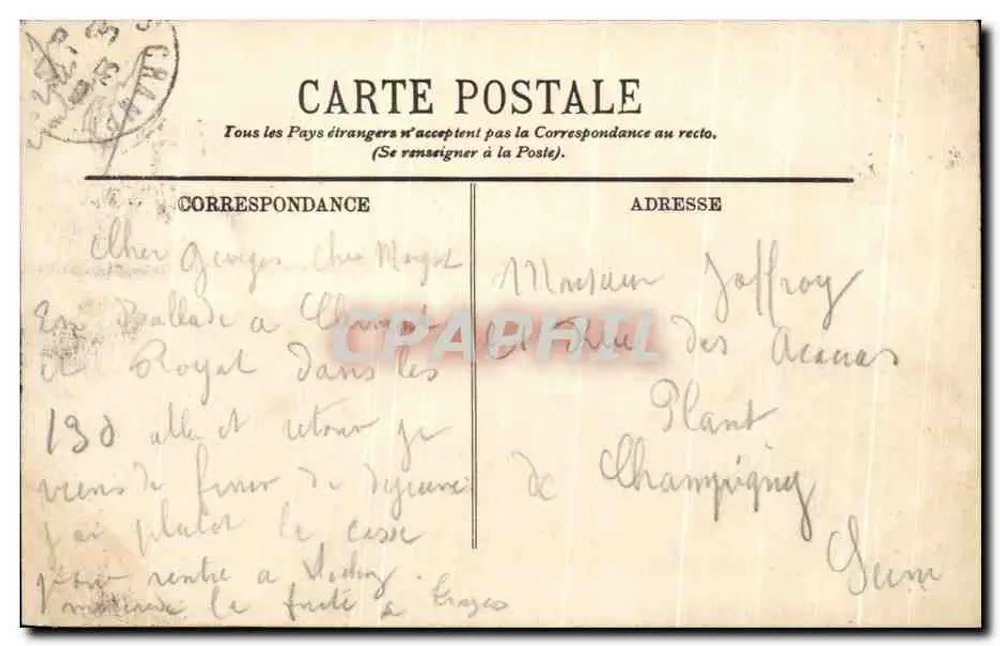 Royat e o Puy-de-Dôme — LL. — 60 - Verso