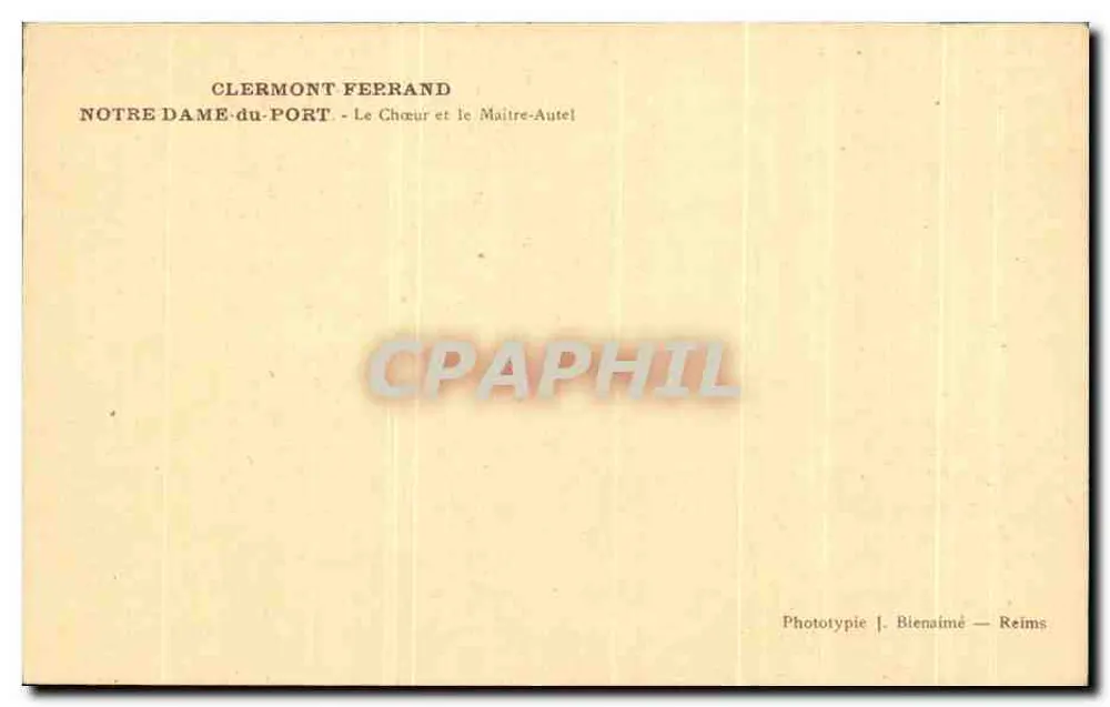 Notre-Dame-du-Port — Clermont-Ferrand — Der Chor und der Hauptaltar - Rückseite