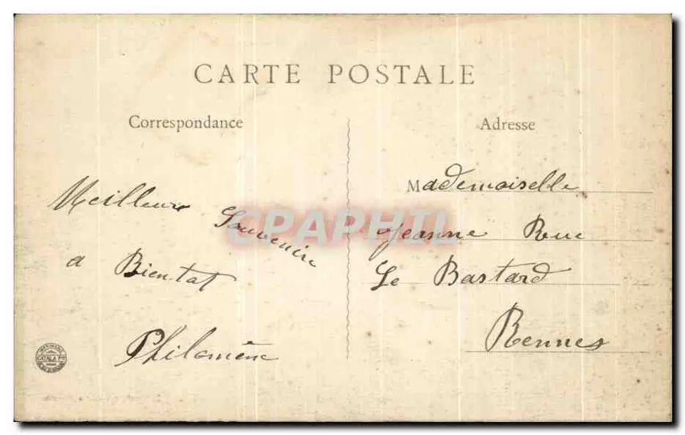 Granville (Manche) — Allgemeiner Blick — Die untere Stadt — Verleger: Hôtel de Paris - Rückseite