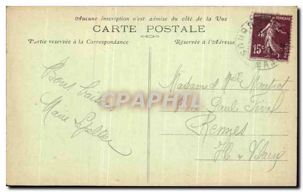 Brécey (Manche) — A Igreja — H. Gaspard, edit. Pict. - Verso