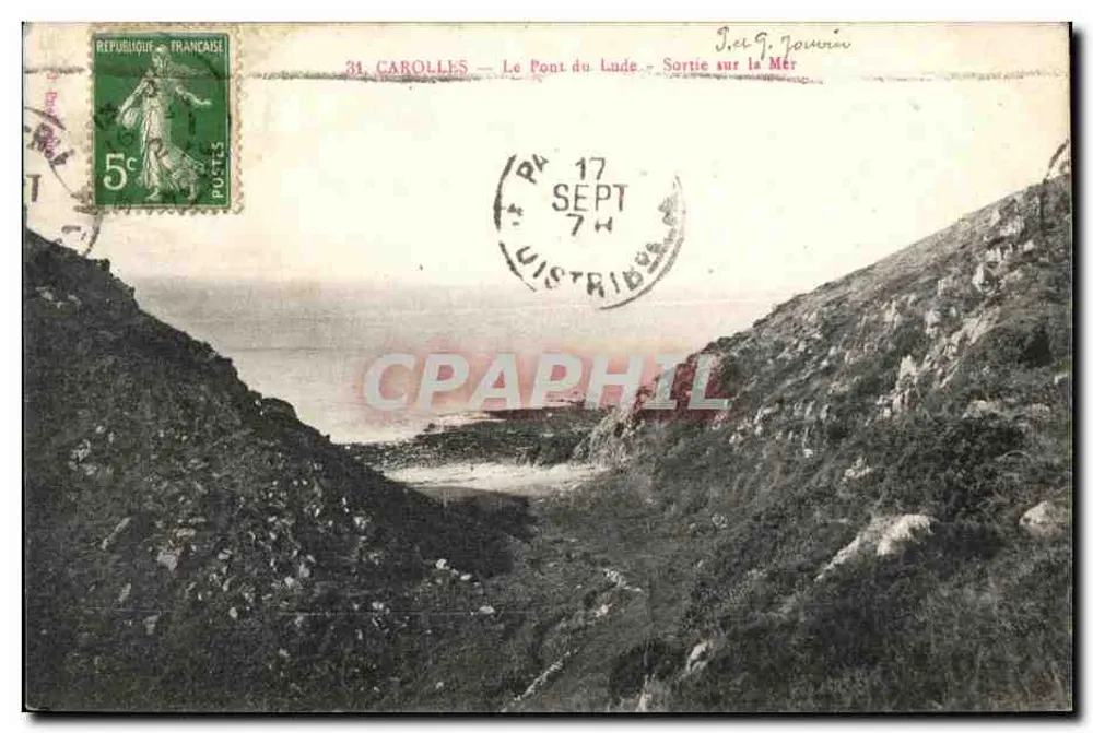 Carolles — Le Pont du Lude — Sortie sur la Mer — éditeur non visible - Vorderseite