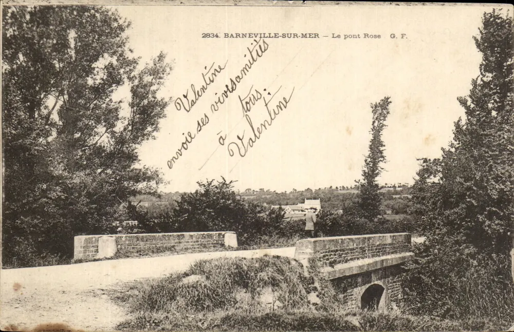바르네빌-sur-메르 — 로즈 다리 — G.F. n°2834 - 앞면