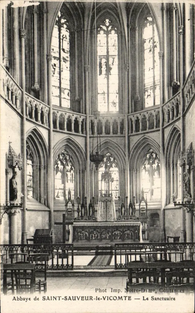 Abtei SAINT-SAUVRE-le-VICOMTE — Der Heiligtum — Phot. Imp. Notre-Dîme, Coutances - Vorderseite