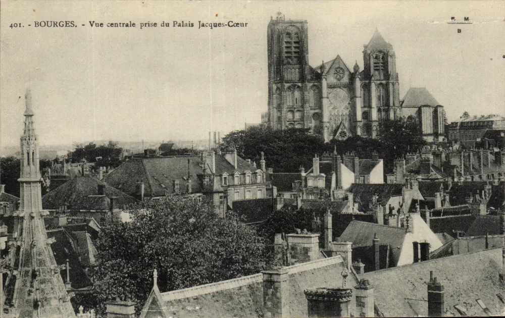 Bourges - Zentralansicht vom Palais Jacques-Cœur - Vorderseite
