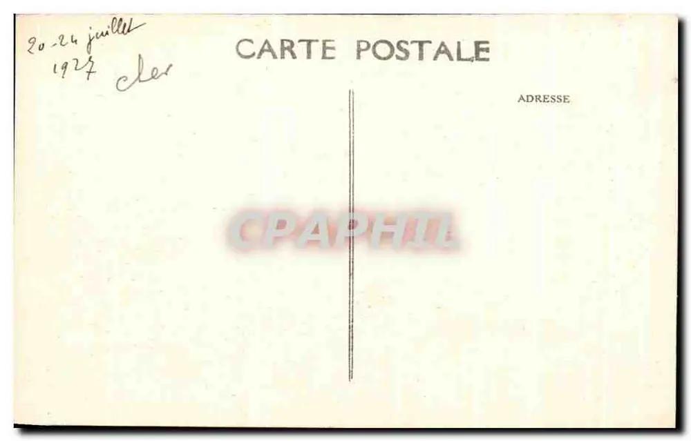Bourges — Jardin de l'Hôtel de Ville - Die Kathedrale — unbekannter Verleger, Seriennummer 429 - Rückseite