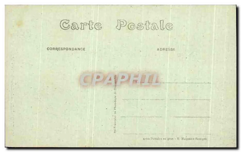 Bourges — Innenansicht der Kathedrale - Die Große Nave — E. M. n°281 - Rückseite