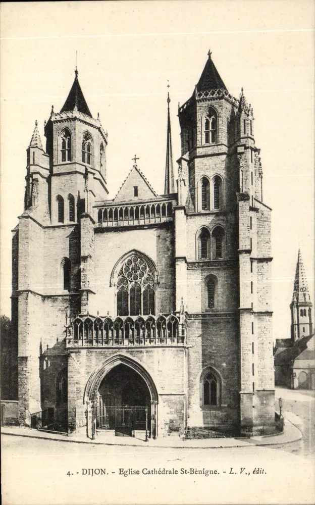 Dijon - Kathedrale St. Bénigne — L. V., Verleger - Vorderseite