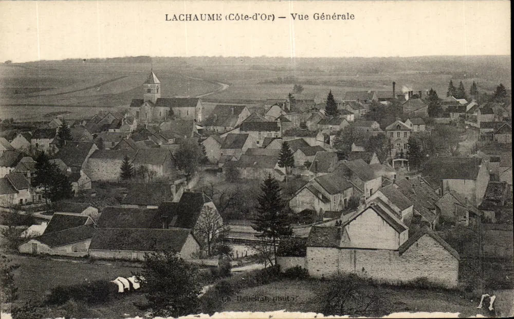 Lachâume (Côte-d'Or) — Vue Générale — Ch. Debellat, phot. - Frente