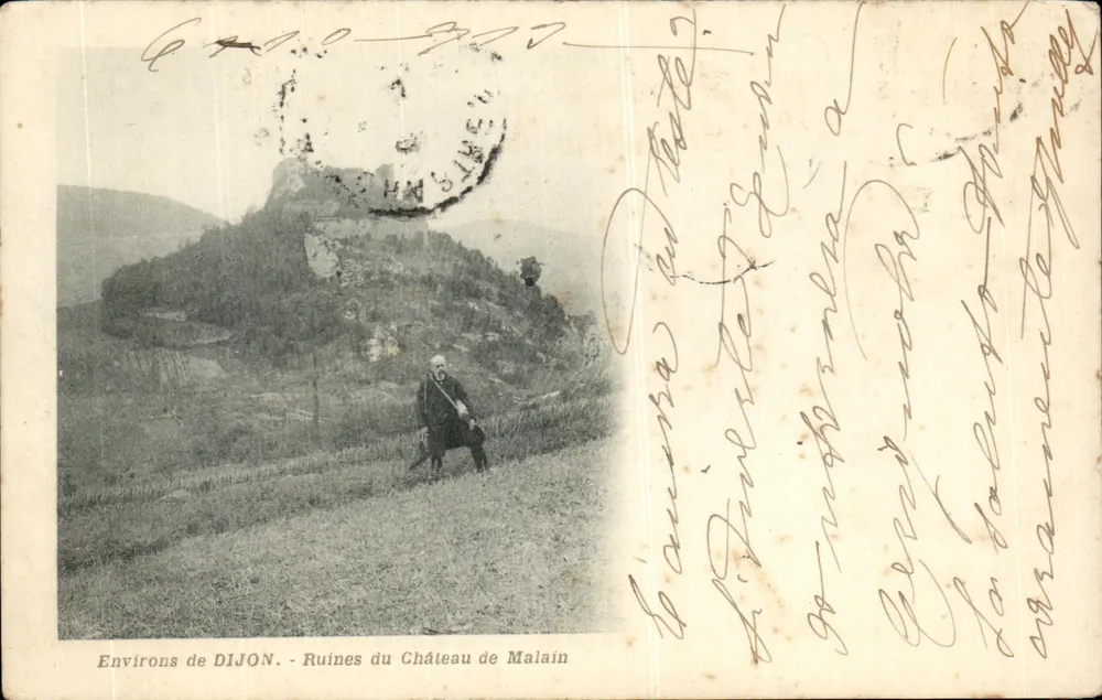 Arredores de DIJON — Ruínas do Castelo de Malain — Editor não visível - Frente