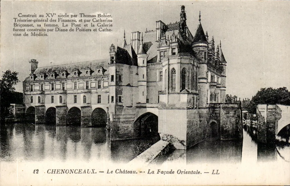 Chenonceaux — O Castelo — A Facha Oriental — LL — n°12 - Frente