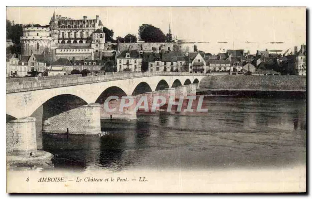 Amboise — O Castelo e o Ponte — LL. - Frente