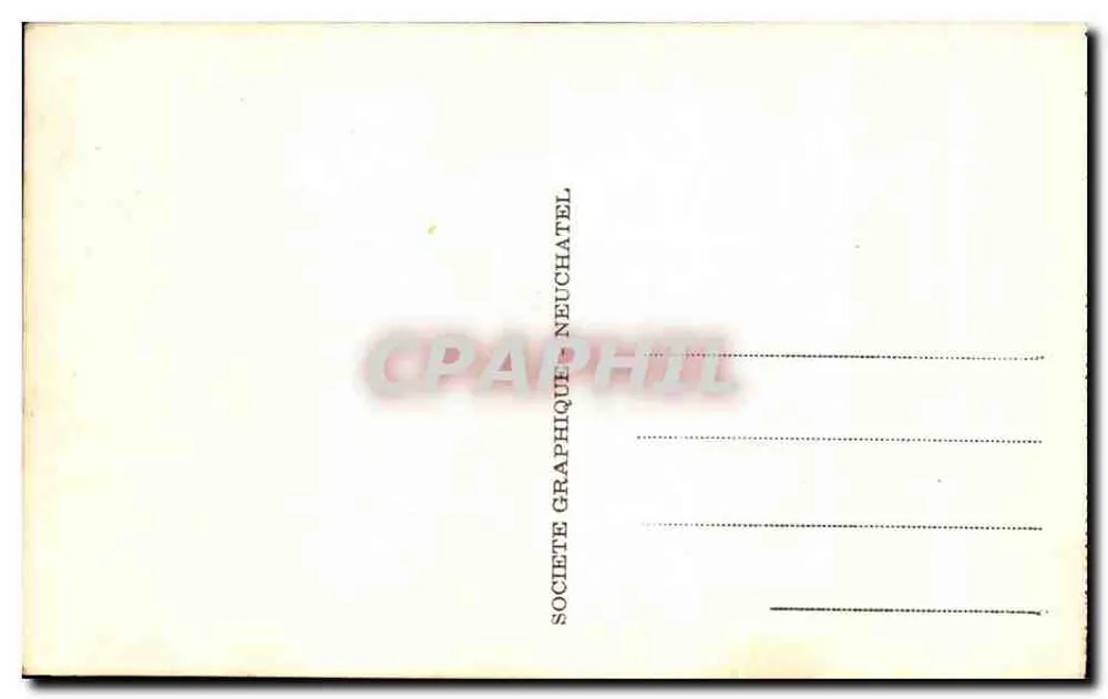 Chamonix — Aig. de la République e Grand Charmoz — Société Graphique Neuchâtel, n°125 - Verso