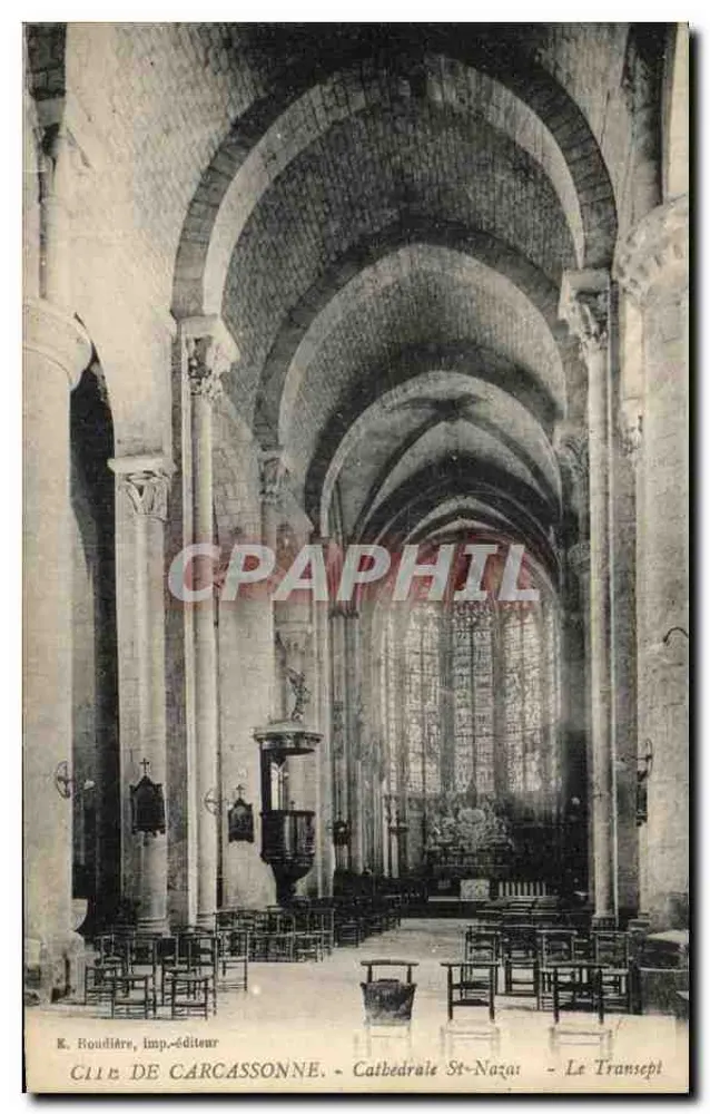 Kathedrale Saint-Nazaire - Der Transept — Carcassonne — Verleger R. Roudiâtre - Vorderseite