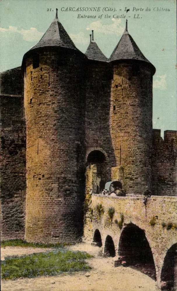 Carcassonne (Cité) — A Porta do Castelo — LL. n°21 - Frente