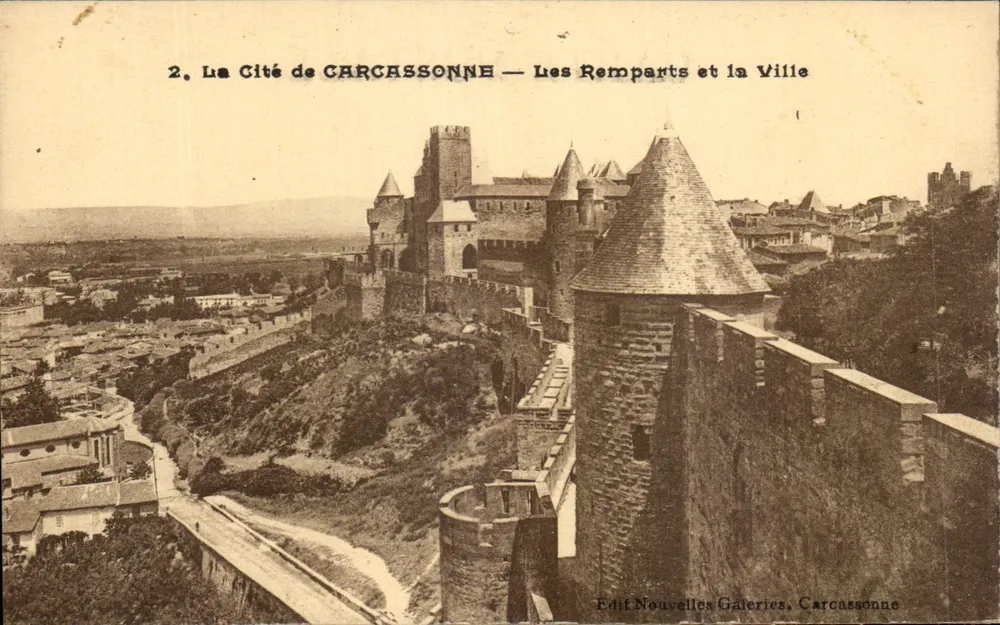 Cité de Carcassonne — Les Remparts et la Ville — Edit Nouvelles Galeries, Carcassonne - Vorderseite