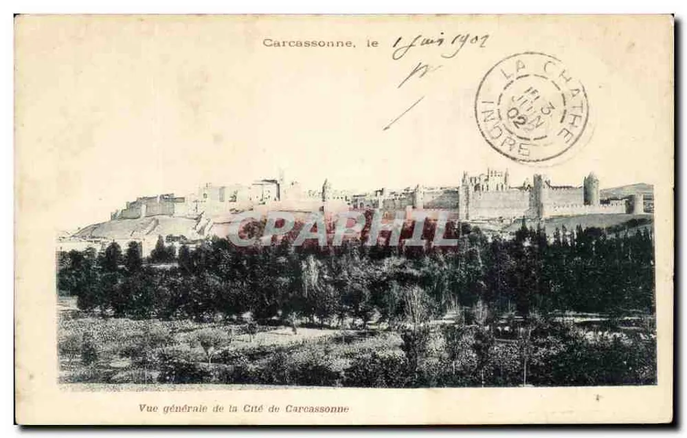 Carcassonne — Vista Geral da Cidade — editor indeterminado - Frente