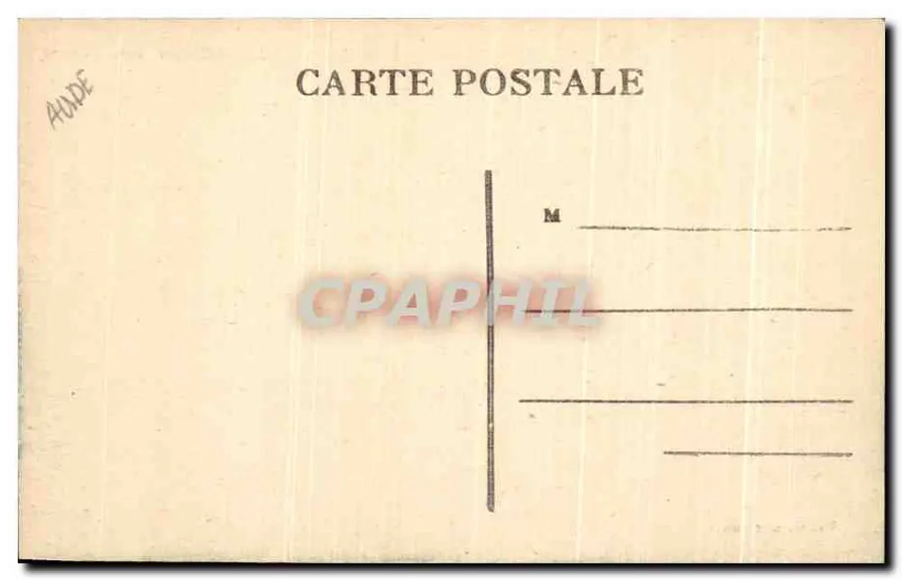 Cité de Carcassonne — O Castelo (lado Oeste) — Editor não identificado, n° de série 6 - Verso