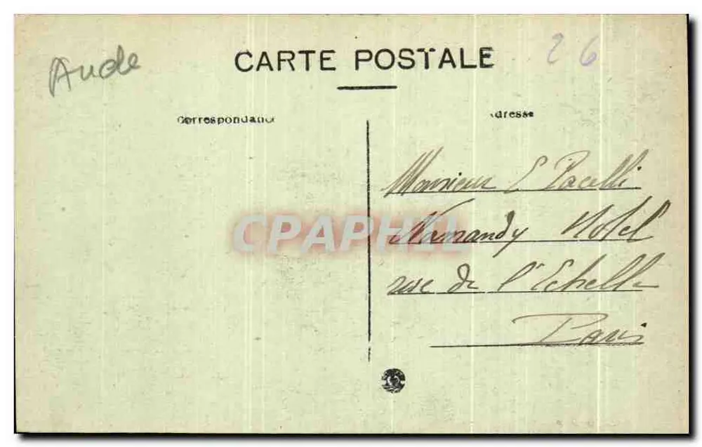 Città di Carcassonne — Vista generale, lato ovest — Editore non identificato, n°7 - Verso