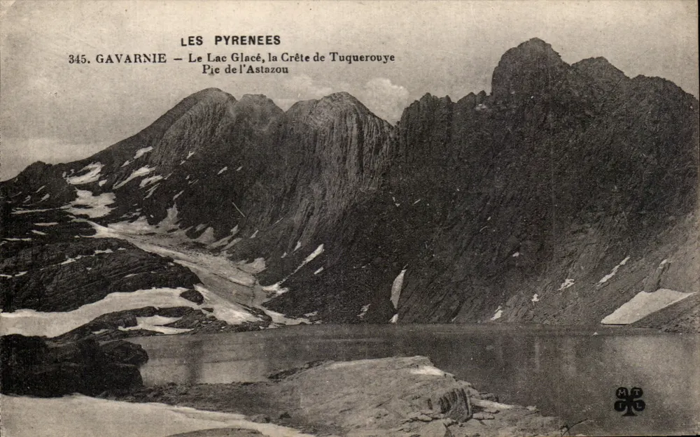 Gavarnie — Der Gletschersee, die Tuquerouye-Kuppe — Illustriertes Druckwerk n°345 - Vorderseite