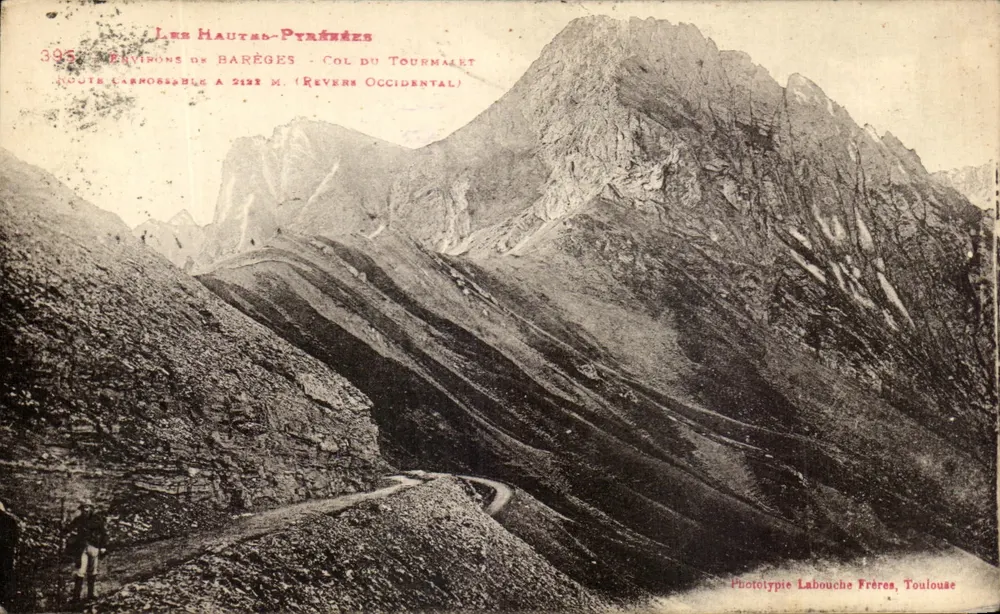 हाउट-पिरेनीज़ — टूरमैलेट के पास — 2193 मीटर के चलने योग्य रास्ता (पश्चिमी ओर) — लैबूश भाइयों के फोटोटाइप, टौलूज़ - आगे