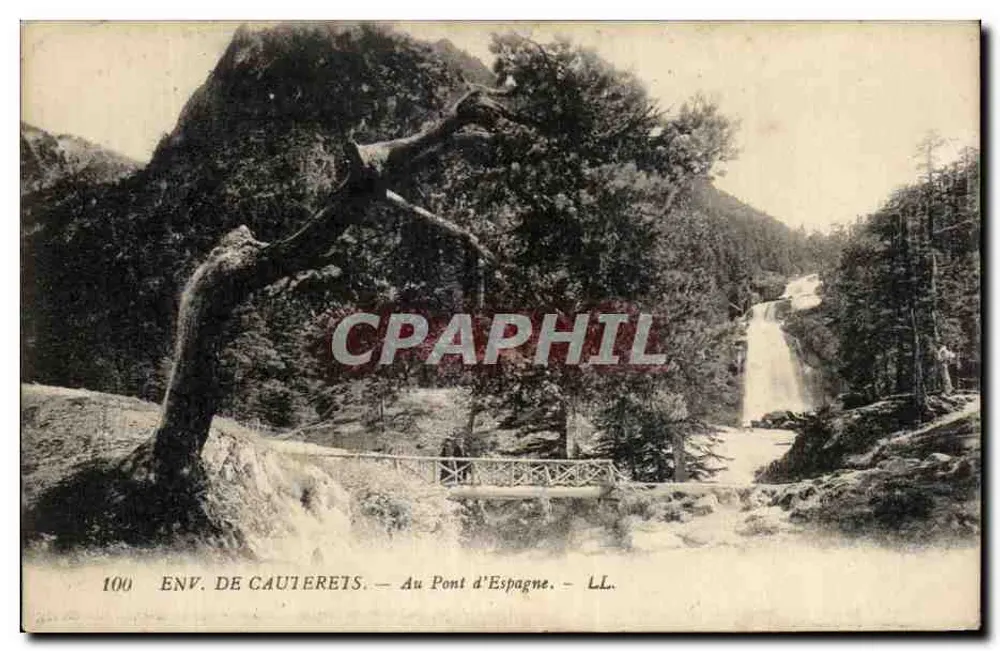 Umgebung von Cauterets — Au Pont d’Espagne — LL. — Nr. 100 - Vorderseite