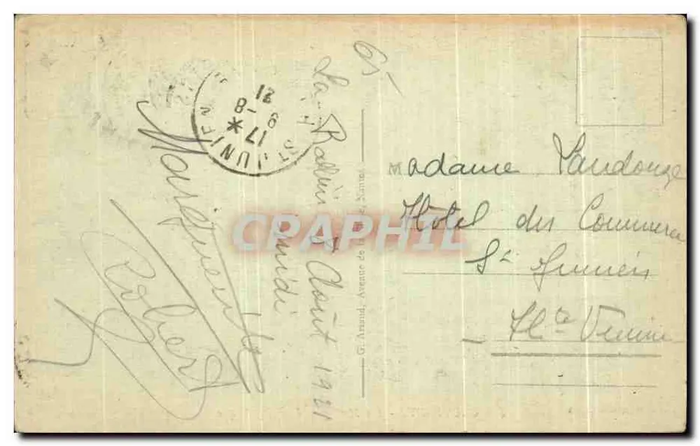 Cauterets — Montanhas do Camp Basque — Livraria-Cartaria Caraux - Verso