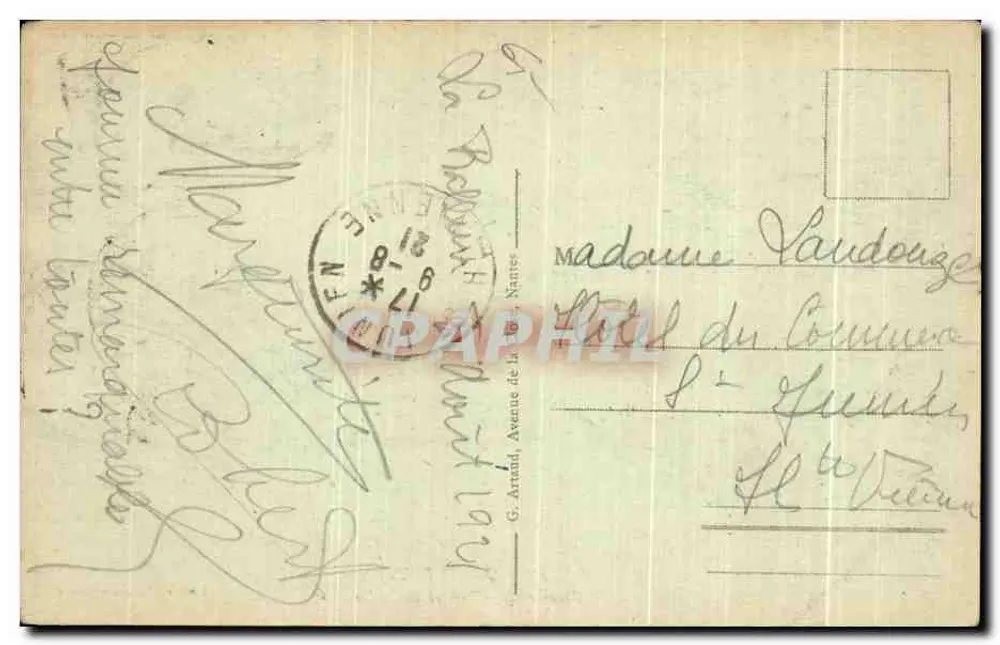 Cauterets — Thermes des Eaux et le Casino — Librairie-Papeterie Cazaux - Rückseite