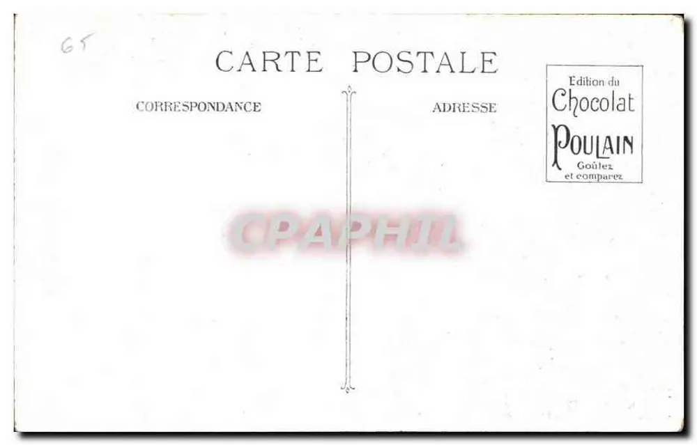 O novo Ponte d'Espagne — vista do ponte e cascata — Edição do Chocolate Poulain - Verso