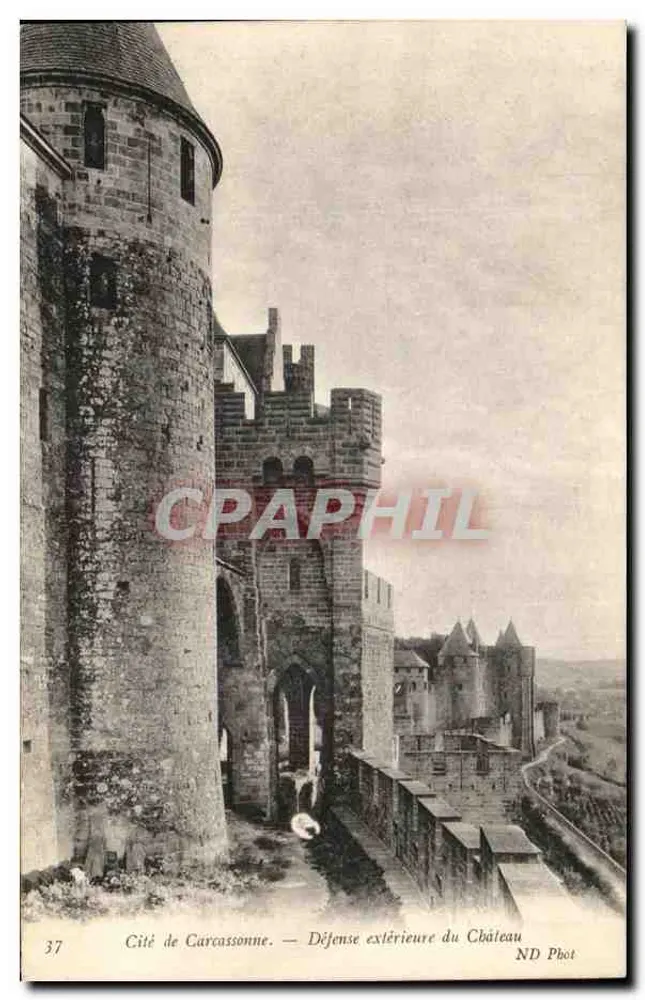 Cité de Carcassonne — Défense extérieure du Château — ND Phot - Vorderseite
