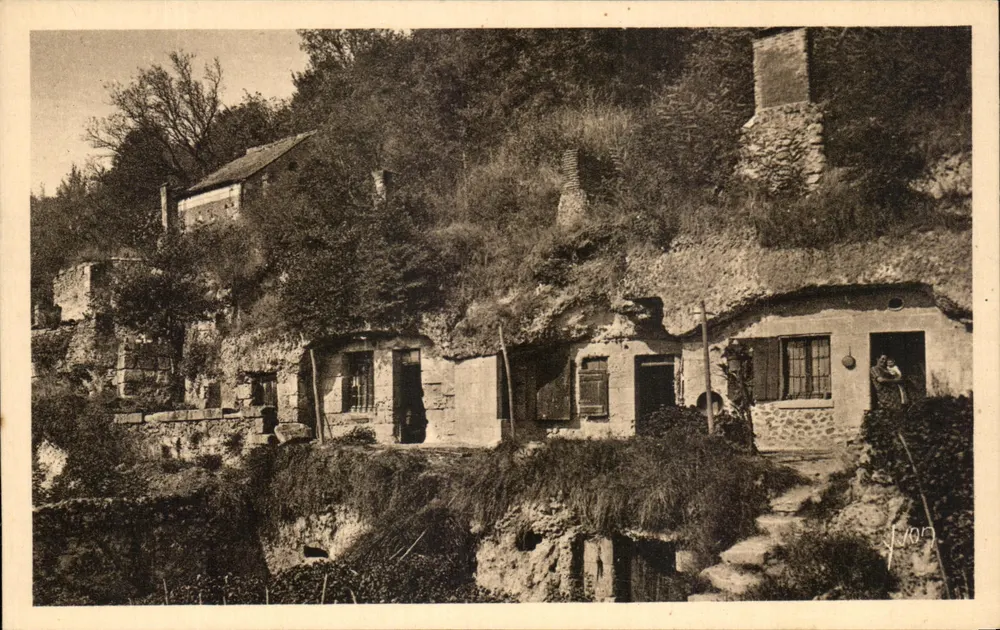 Moderne Trogloïtes — in der Nähe von Langeais — Édition d'Art Yvdon - Vorderseite
