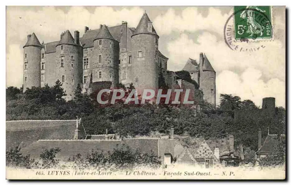 Luynes (Indre-et-Loire) — O Castelo — Facha Sul-Oeste — N.P. - Frente