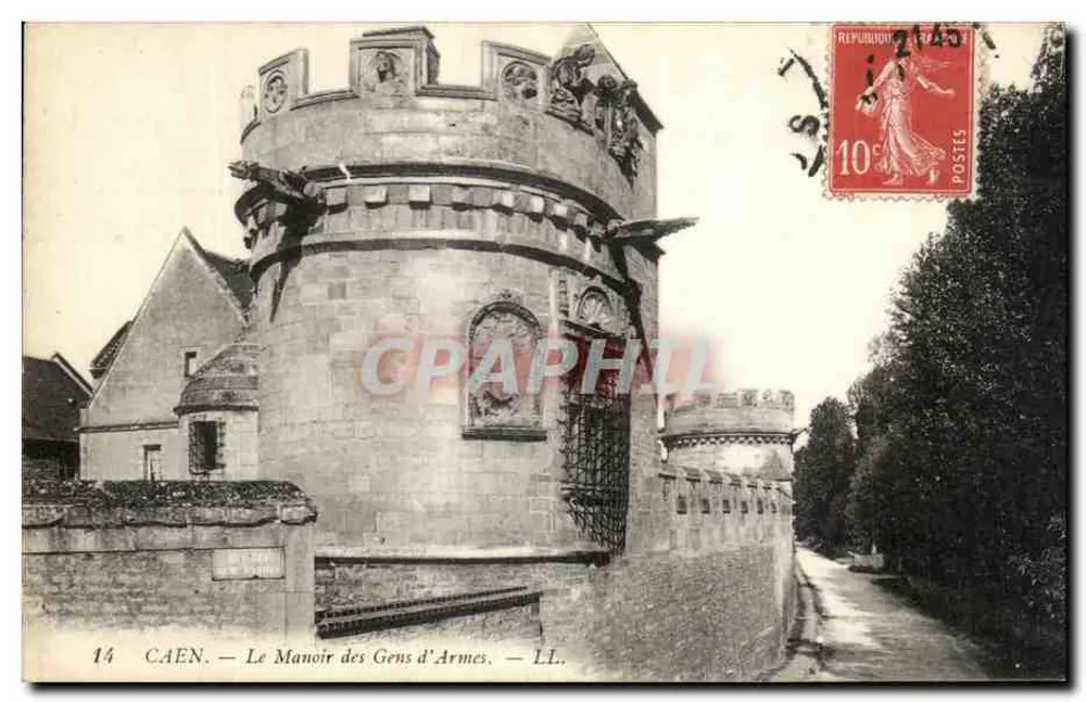 Caen — Le Manoir des Gens d'Armes — LL. - Frente