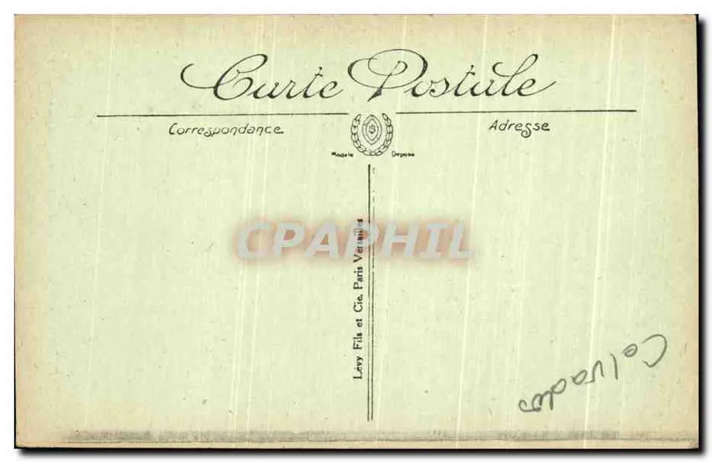 Caen - A Universidade - A Estátua da aplice — LL - Verso