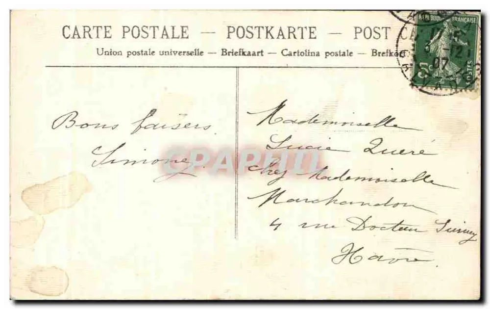 Caen — Kirche Saint-Pierre — Coll. J. Tallet, 66, rue d'Auger, Caen - Rückseite