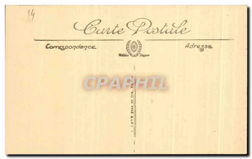 Caen — Interior de la Abadía de los Hombres — LL Selecta - Reverso