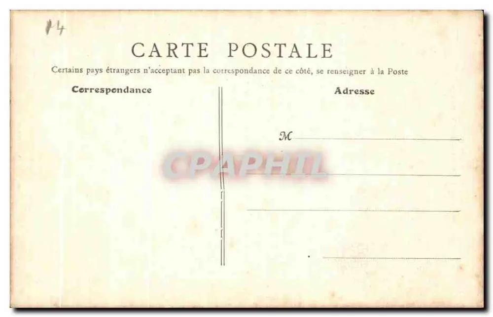 Caen — Antiga Igreja de São Etienne — B. F., Paris - Verso