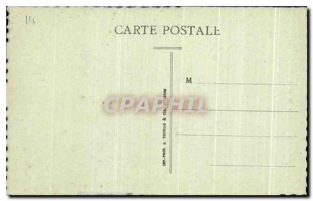 Caen — Kirche Saint-Gilles (11. Jahrhundert) — Place Reine Mathilde — Edition A. Compère, 128, Rue Saint Jean - Rückseite