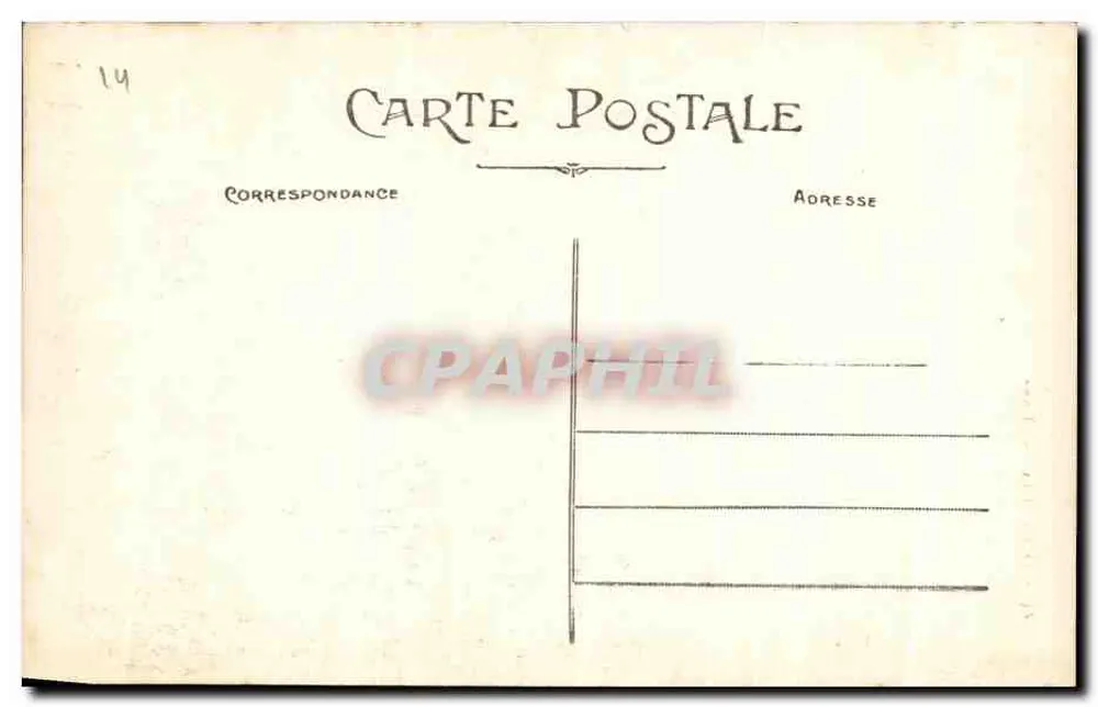 CAEN - Velho São Etienne — vista da igreja — série 45 - Verso