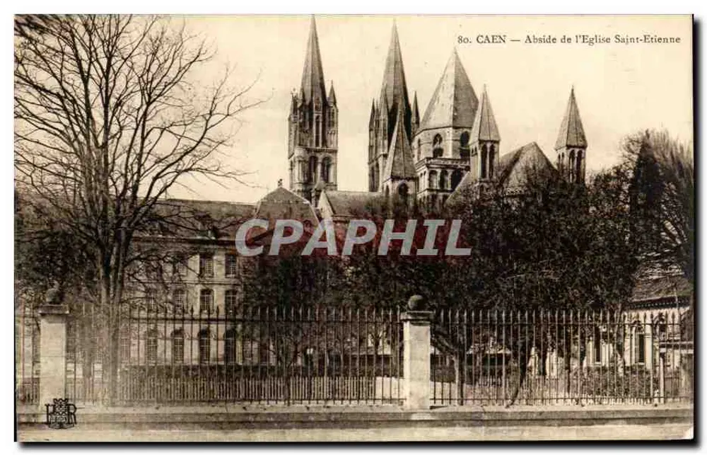CAEN — Abside da Igreja de São Etienne — Editor E. R. (nº 80) - Frente