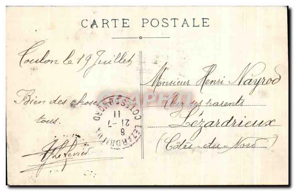 Marseille — Die Passage des Alten Hafens — Verlag EL (n°80) - Rückseite