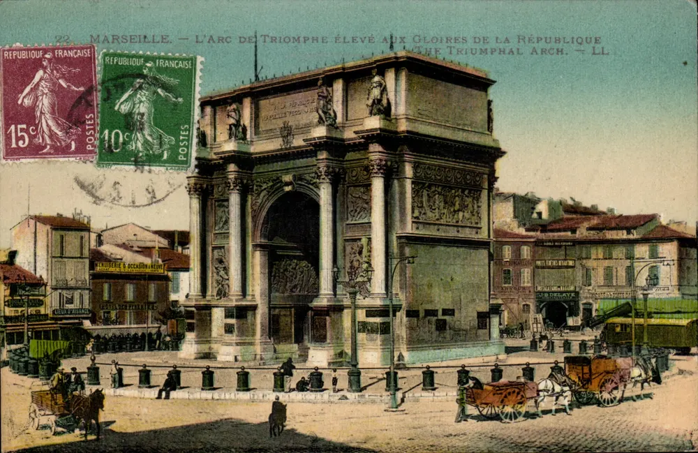 Marseille — Der Triumphbogen errichtet zu den Ehren der Republik — LL - Vorderseite