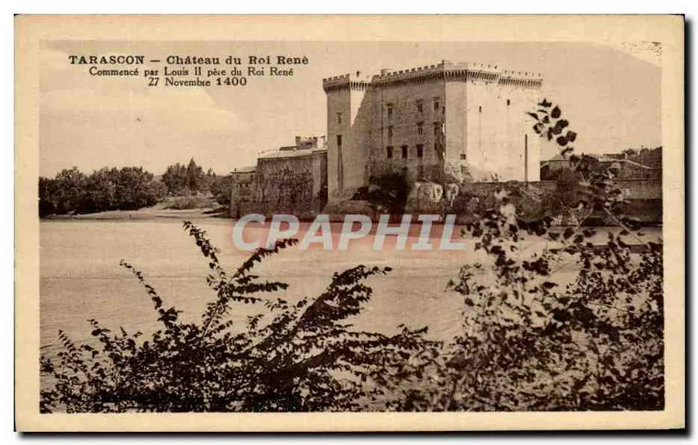 Tarascon — Castelo do Rei René — Iniciado por Luís II, pai do Rei René 27 Novembro 1400 - Frente